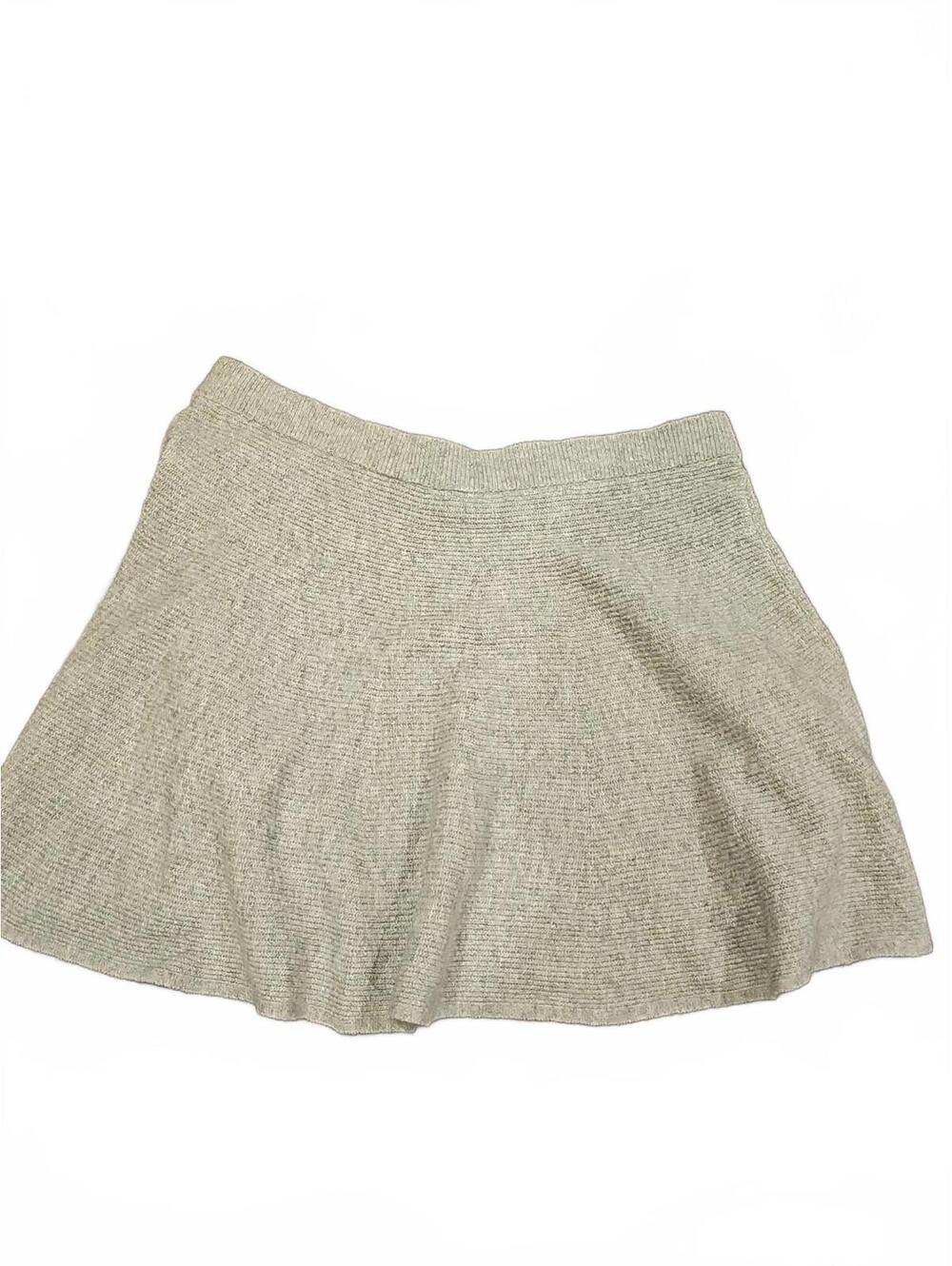 Free Assembly Women Heather Grey W/ Rhinestone Mini Sweater Skirt Size XL 16-18 - Picture 5 of 5